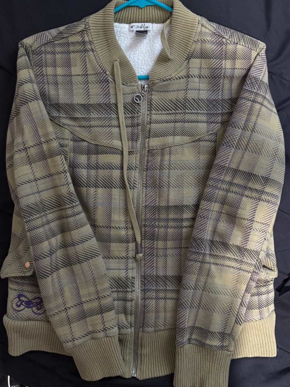 Y2K Oakley sweater/bomber style